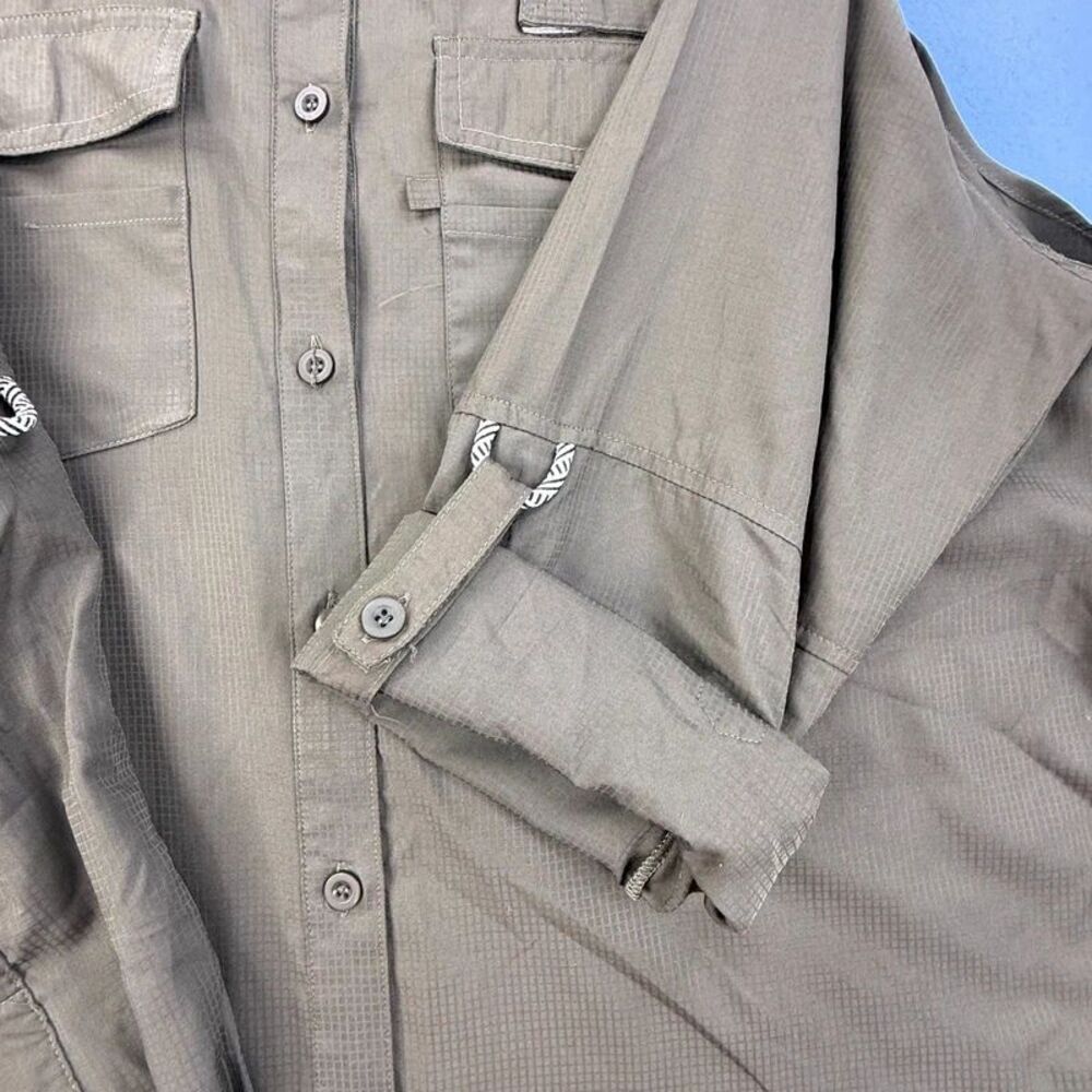 Women's Green XL UPF 40+ L/S Shirt Lightweight Sun Protection Hiking 1041 - Picture 2 of 7